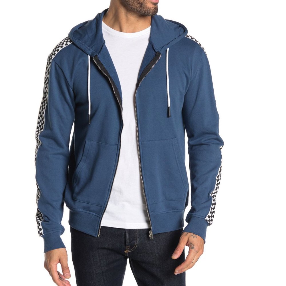 Sovereign Code King Checkered Trim Zip Hoodie